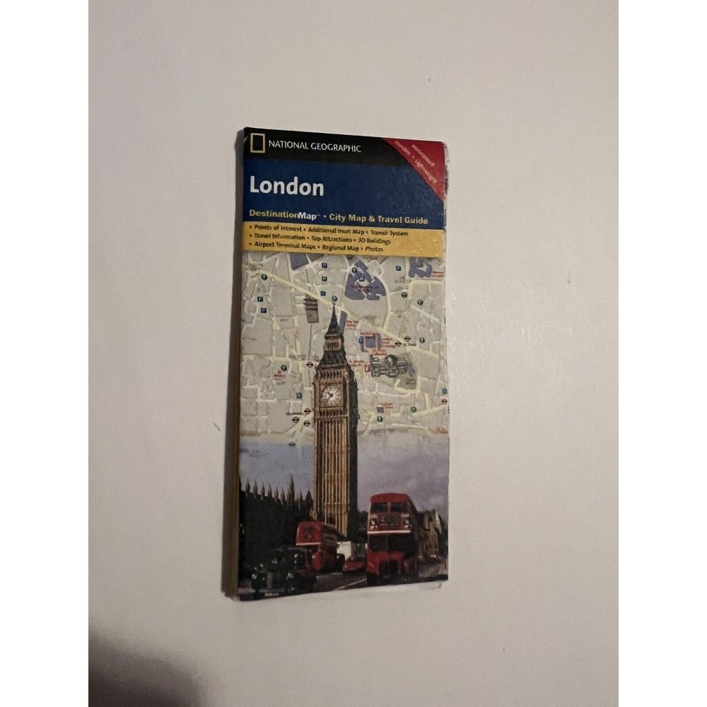 AMERICAN GIRL 18" Doll Travel London National Geographic Map & Guide Folds‎ Out!